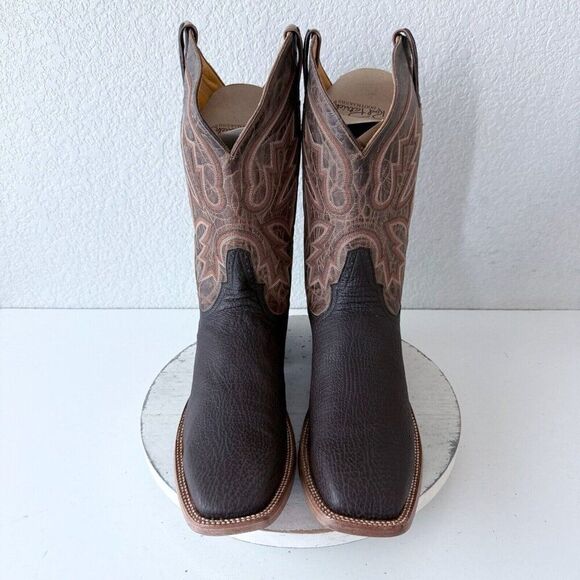 NEW Rod Patrick Mens Cowboy Boots Size 14.5A Brown Shark Western Square Toe $495 - Picture 6 of 12